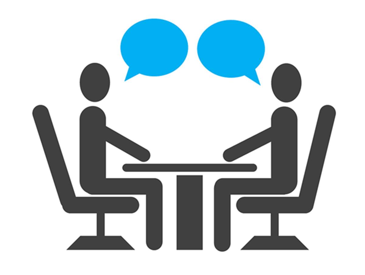 falar em uma entrevista de emprego